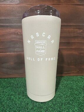 NASCAR Hall of Fame Sand 20oz Powder Coat Tumbler NWT